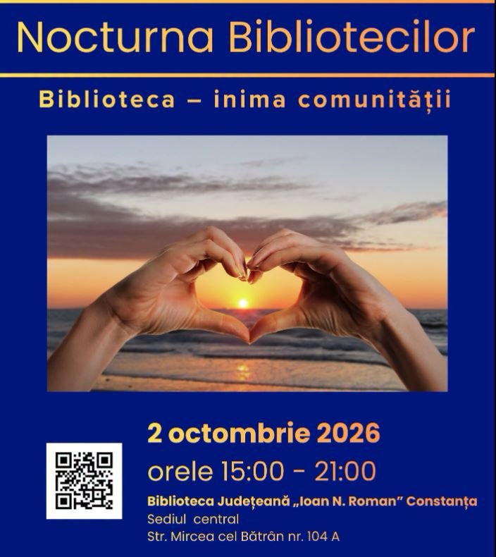Nocturna Bibliotecilor 2026, la Constanța. Biblioteca Județeană își deschide porțile până târziu