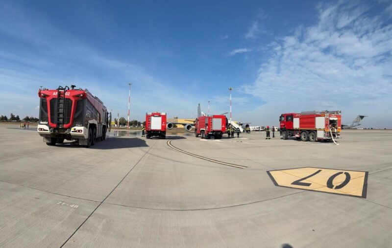Aeroportul Mihail Kogălniceanu, scenariu de urgență testat în cadrul unui exercițiu tactic