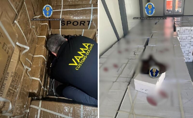 Camion cu încălțăminte suspectă, oprit la Isaccea. Marfa valora 4,9 milioane de lei